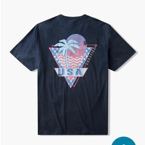 Chubbies Navy USA Palm Graphic Tee
